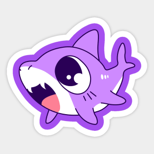 Violet baby Shark Sticker